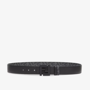 Fendi FF Belt Black leather reversible belt